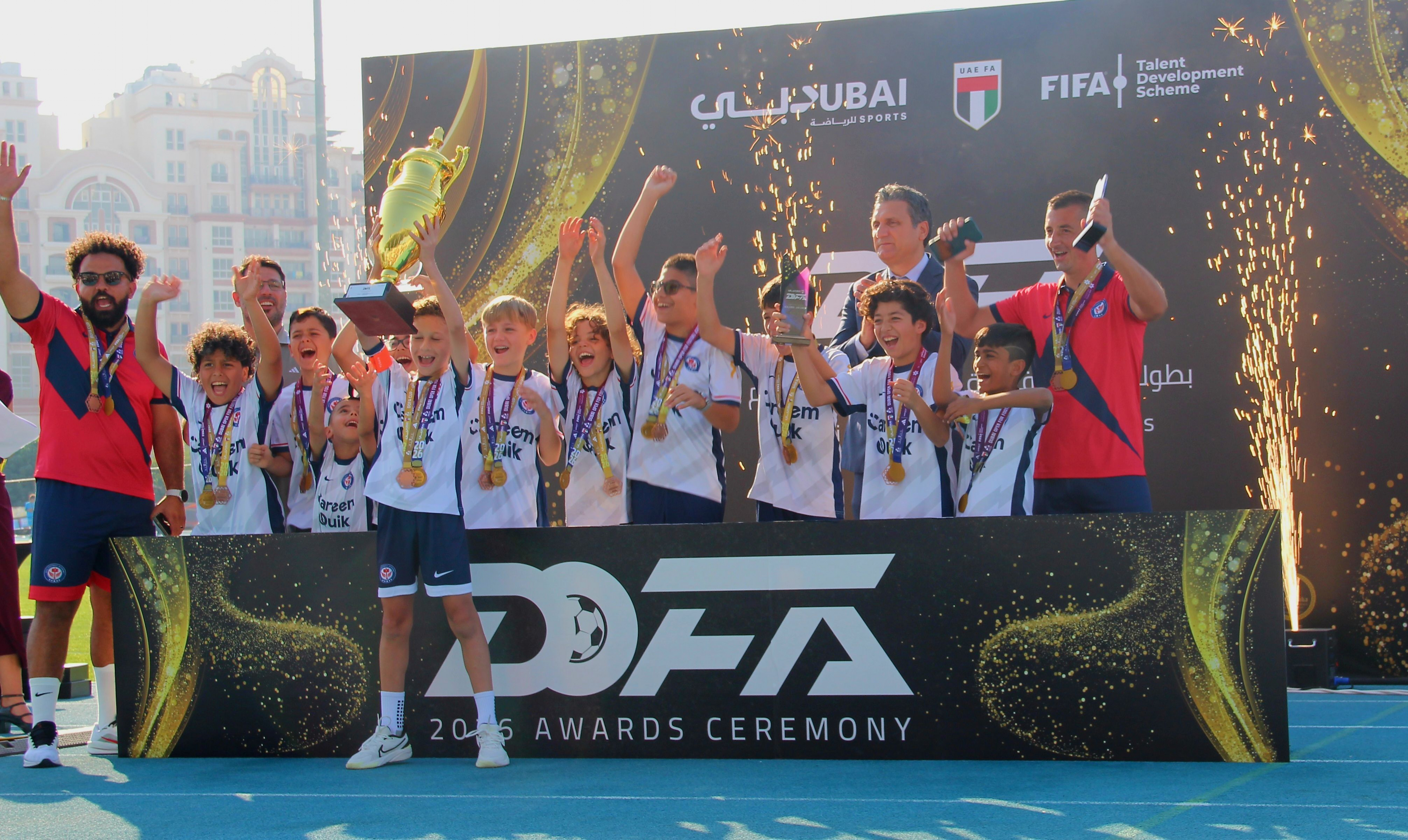 A proud moment for the EPIC Football Academy community! 🏆

Our young players celebrated an incredible season at the DOFA Awards Ceremony, lifting the trophy after months of hard work, teamwork and commitment.

This achievement represents more than winning. It reflects the confidence, discipline, friendships and resilience our players continue to build through football.

Congratulations to every player, coach and parent who contributed to this special journey. The next chapter starts now. ⚽️