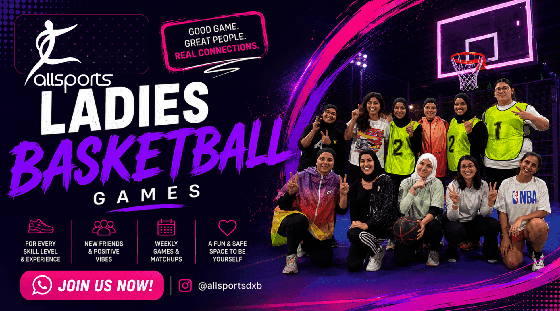 Ladies Basketball Social Game