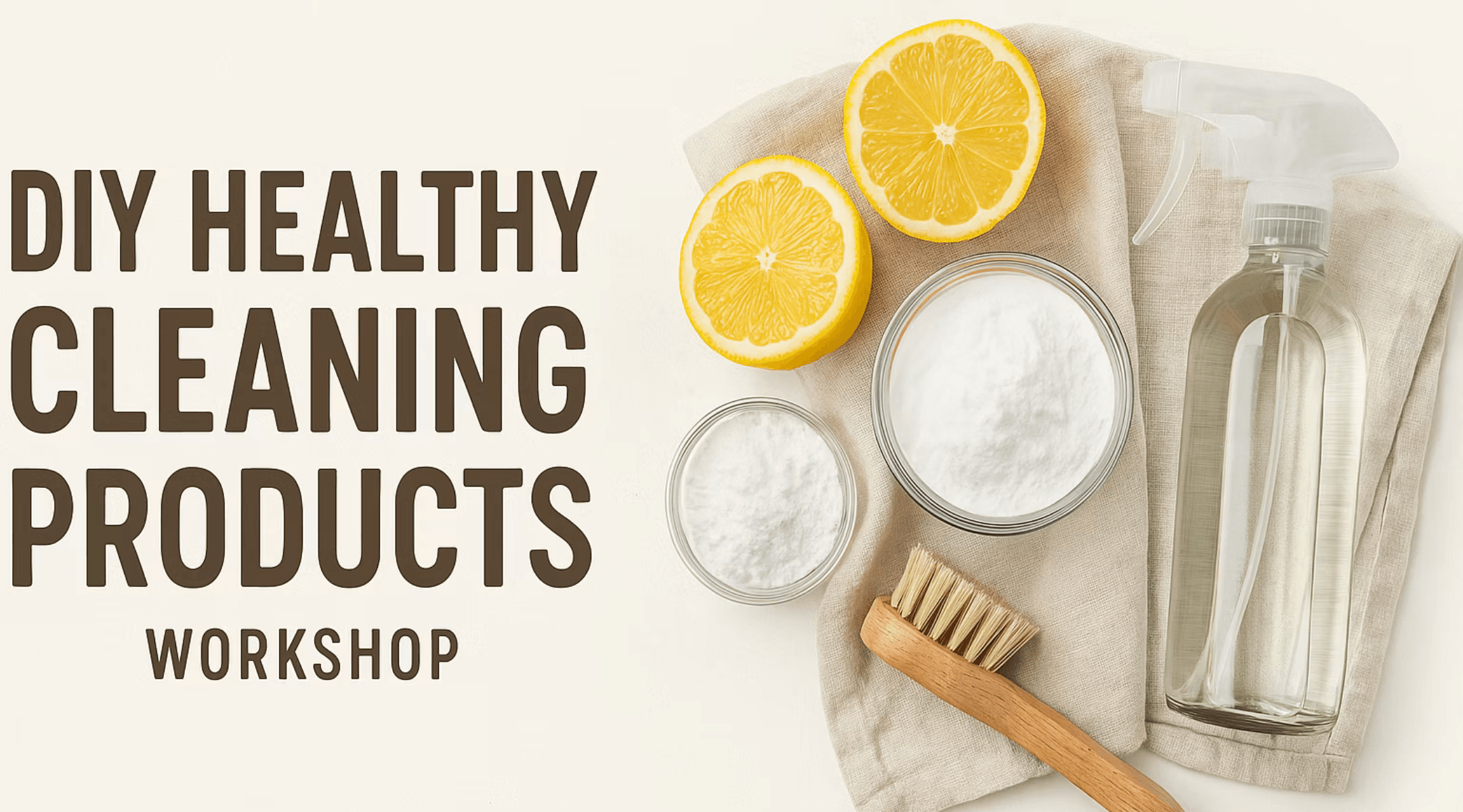 Green Clean Your Home: DIY Eco-Friendly Cleaning Products Workshop